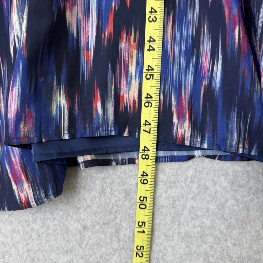 Tommy Bahama Long Sleeve Midi Dress Womens Size Medium Blue Purple Resort Boho - Picture 15 of 15